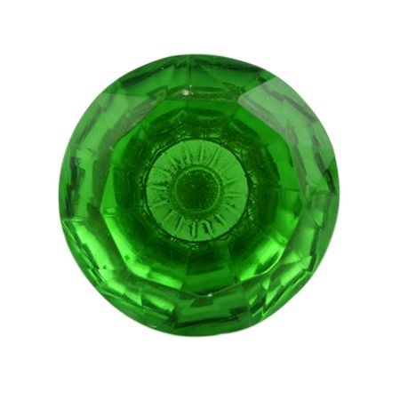 Green Diamond Shape Big Glass Drawer Knob